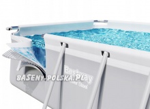 Basen prostokątny 640 x 274 x 122 cm stelażowy 5612B Bestway szary