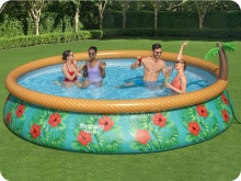 Basen rozporowy 457 x 84 cm Bestway 57416 z palmą 16w1 komplet
