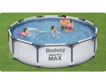 Basen stelażowy 305 x 76 cm Bestway 56408 zestaw 18w1 Premium