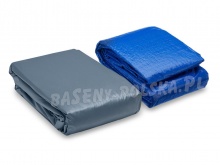 Basen stelażowy 549 x 122 cm 12w1 Intex 26744 grafitowy z pompą filtrem