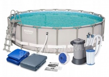 Basen stelażowy okrągły 549 x 132 cm 7w1 Bestway 56427