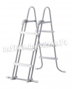 Drabinka do basenów Safe Ladder rozsuwana 91 i 107 cm INTEX 28072