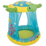 Brodzik dmuchany z daszkiem 109 x 96 cm Żółw Bestway 52219 dla dzieci