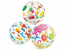 Dmuchana piłka plażowa z nadrukiem dmuchana 51 cm Intex 59040