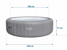 Dmuchane SPA Jacuzzi 236x71cm Grenada 8 osobowe Bestway 60135