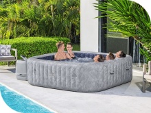 Dmuchane SPA Jacuzzi Lay-Z San Francisco z LED i leżakami Bestway 60161