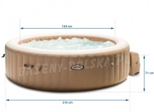 Dmuchane SPA jacuzzi 6 osobowy 216 x 71 cm INTEX 28428 pokrywa 140 dysz