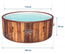 Dmuchane SPA jacuzzi 7 osób 180x66 cm Lay-Z Spa Bestway 60025 Helsinki