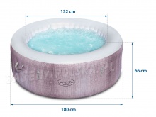 Dmuchane SPA jacuzzi 120 dysz AirJet Cancun 180x66 cm Lay-Z Spa 60003 Bestway