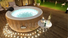 Dmuchane SPA jacuzzi z masażem 2 pokrywy 196 x 71 cm INTEX 28476