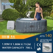 Dmuchane SPA z masażem 140 i 8 dysz Bestway 60031 Hawaii 180x71 cm