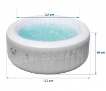 Dmuchane jacuzzi Lay-Z Spa St. Lucia 60037 Bestway 180 x 66 cm