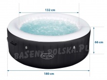 Dmuchane jacuzzi z masażem Miami 60001 Bestway 180 x 66 cm Lay-Z Spa