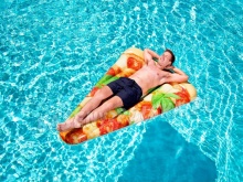 Dmuchany materac plażowy Pizza 188 x 130 cm Bestway 44038