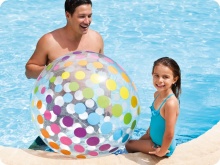 Duża dmuchana piłka plażowa 80 cm dostarczy INTEX 59065