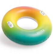 Duże koło do pływania z uchwytami dla dorosłych Tęcza 119 cm Intex