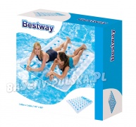 Duży materac plażowy dwuosobowy 193 x 142 cm Bestway 43055