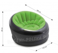 Fotel dmuchany leżanka Empire INTEX 66581 112 x 109 x 69 cm