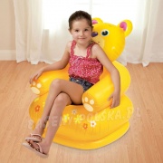 Fotel dmuchany dla dziecka Miś lub Tygrys 65 x 64 cm Intex 68556