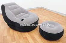 Fotel dmuchany i podnóżek 130 x 99 x 76 cm Intex 68564
