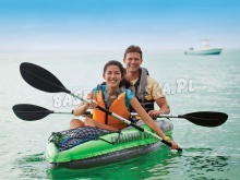 Kajak dwuosobowy Challenger K2 wiosła i pompka 68306 INTEX