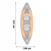 Kajak dmuchany 2-osobowy Lite Rapid X2 321 x 88 cm Bestway 65077