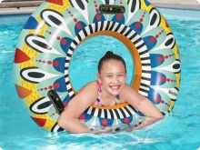 Koło do pływania 107cm plażowe Bestway 36294 kolorowe