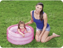 Mały basenik dla dzieci 70 x 30 cm dmuchany Bestway 51033 niebieski różowy