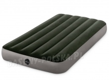 Materac dmuchany Intex 64107 jednoosobowy welurowy 191 x 99 x 25 cm