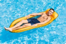 Materac plażowy z siatką 178 x 94 cm INTEX poduszka 58836 - pomarańczowy
