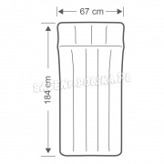 Materac turystyczny do namiotu odporny 67 x 184 x 17 cm INTEX 67997