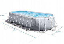 Basen ogrodowy owalny 610 x 305 x 122 cm 21w1 INTEX 26798