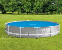 Okrągła pokrywa grzejąca solarna na basen ogrodowy 549cm INTEX 28015
