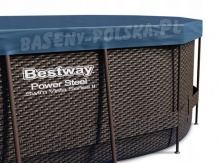 Ogrodowy basen z oknami Bestway 56716 Rattan 549 x 274 x 122