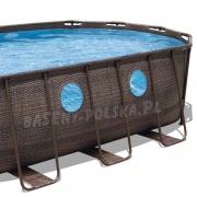 Ogrodowy basen z oknami Bestway 56716 Rattan 549 x 274 x 122