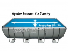 Pokrywa solarna grzejąca prostokątna 400 x 200 cm INTEX 29028