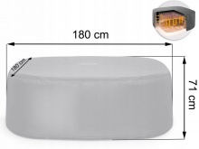 Pokrywa termiczna do SPA jacuzzi 180 x 180 x 71 cm Bestway 60319