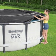 Pokrywa wiązana na basen stelażowy 305 cm Bestway 58036 PVC