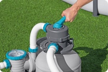 Pompa piaskowa z piasekim 25kg filtrująca 8327 l/h Bestway 58499 do basenu