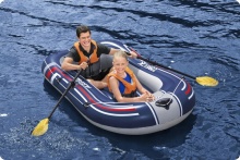 Ponton TREK X1 zestaw z wiosłami i pompką Bestway 61083 dwuosobowy