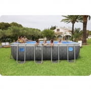 Prostokątny basen stelażowy 488 x 244 x 122 cm 10w1 antracyt Bestway 561MB