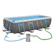 Prostokątny basen stelażowy 488 x 244 x 122 cm 10w1 antracyt Bestway 561MB
