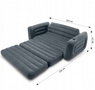 Sofa dmuchana fotel rozkładany materac dwuosobowy Intex 66552