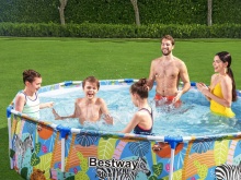 Tropikalny basen ogrodowy stelażowy 305 x 66 cm Bestway 56985 4w1