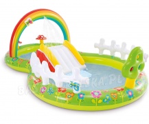 Wodny plac zabaw dla dzieci Intex 57154 Ogród i Motylki zjeżdżalnia